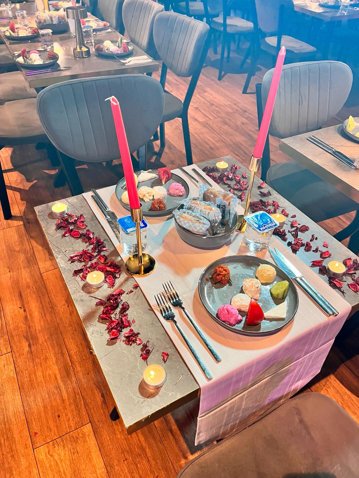 ROMANTİC TABLE (Standard Menu Non Alcohol)